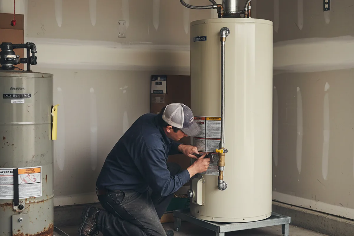 Water heater and shutoff valve replacement in Hermiston